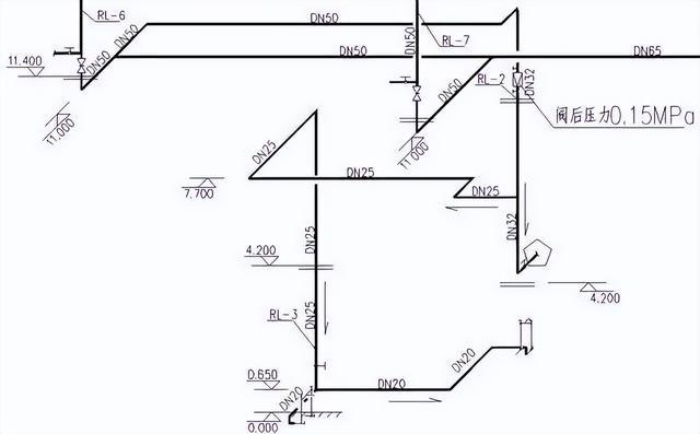 三層熱水回水系統(tǒng)圖實例施工，連十層圖紙都有！快快學習一波！