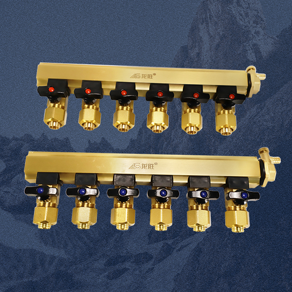 龍勝管黃銅本色集分水器